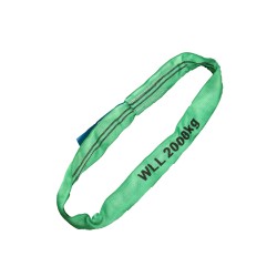 Rundschlingen Doppelmantel – 2000kg Tragkraft – grün – 1 bis 6 meter