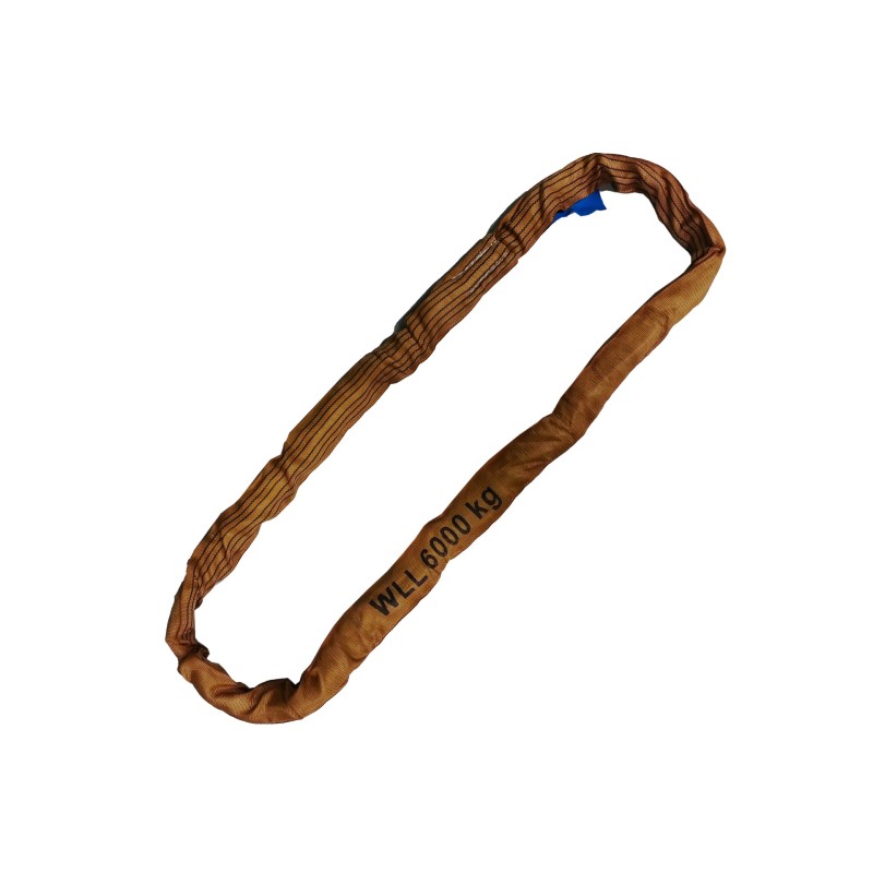 Rundschlingen Doppelmantel – 6000kg Tragkraft – braun – 1 bis 6 meter