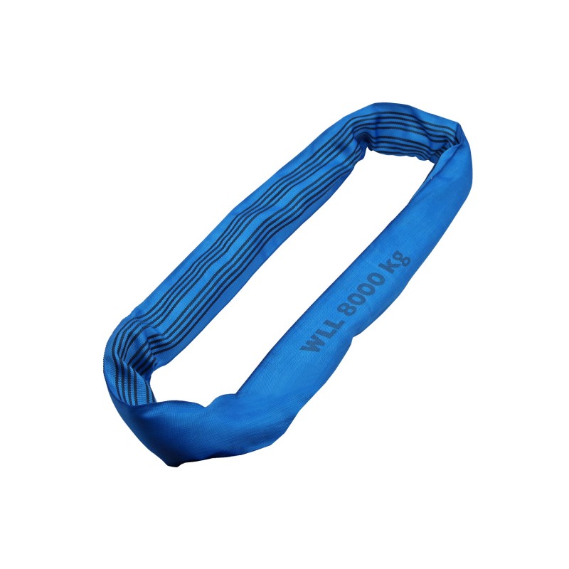 Rundschlingen Doppelmantel – 8000kg Tragkraft – blau – 1 bis 6 meter