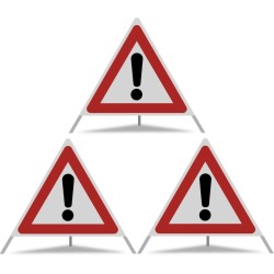 FALTSIGNAL Var.4, Vollreflex R2, komplett mit Etui