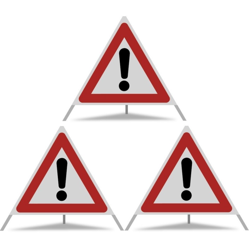 FALTSIGNAL Var.4, Vollreflex R2, komplett mit Etui