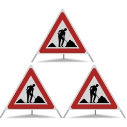 FALTSIGNAL Var.3, Vollreflex R2, komplett mit Etui