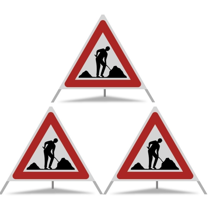 FALTSIGNAL Var.3, Vollreflex R2, komplett mit Etui