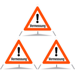 TRIOPAN Faltsignal 90 Tagesleuchtend mit Etui (3x Vermessung)