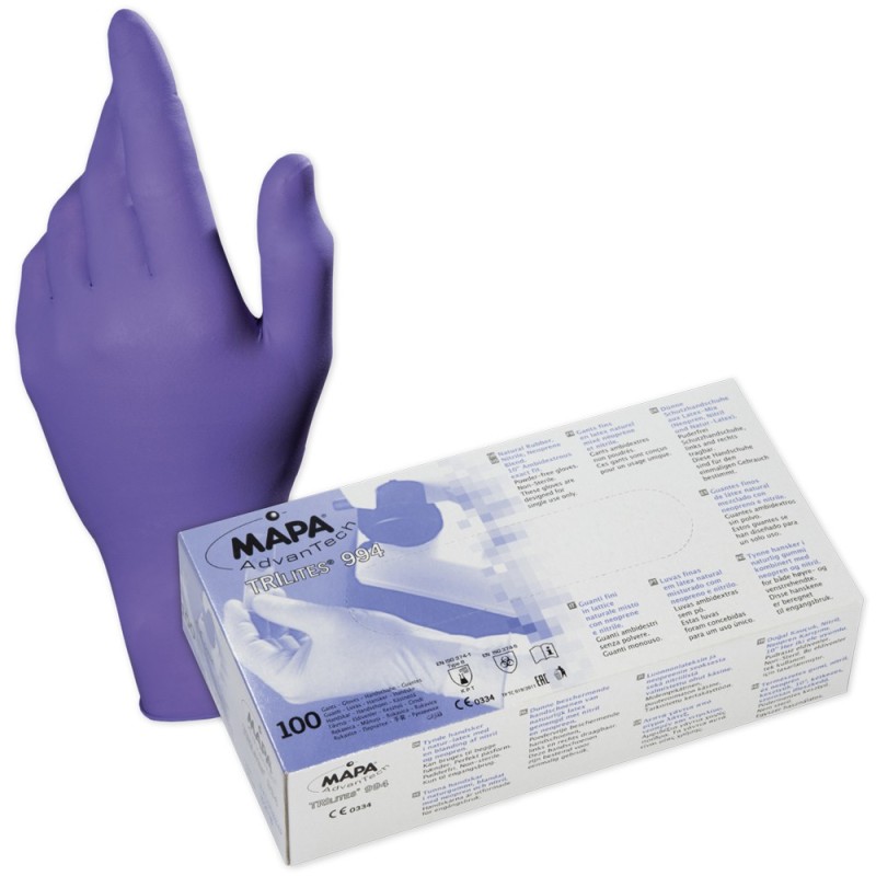 10 Box MAPA Einmalhandschuhe aus Naturlatex, Neopren und Nitril in hochwertiger Qualität