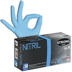 10 Box Stronghand® Nitrilhandschuhe blau puderfrei EN ISO 374 kat 3 MDR lebensmittelgeeignet