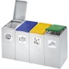 VAR® Wertstoffsammler, 4-fach 4x40 Liter und 4x60 Liter
