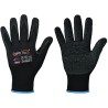 120 Paar OPTIGRIP OPTIFLEX Handschuhe aus Polyamid mit Schrumpflatex-Beschichtung in Schwarz, Kategorie 2