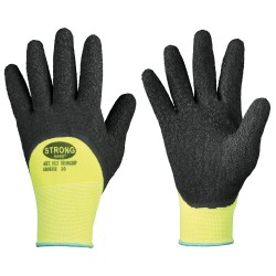 120 Paar Stronghand Neongelb Schrumpflatex Handschuhe aus Polyamid/Nylon, Kategorie 2