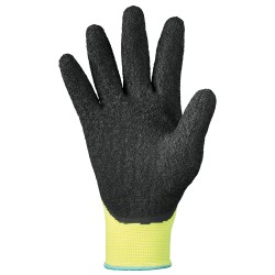 120 Paar Stronghand Neongelb Schrumpflatex Handschuhe aus Polyamid/Nylon, Kategorie 2