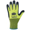 120 Paar FLEXTER STRONGHAND® Handschuhe aus Polyester mit Latex-Beschichtung in Gelb/Grau, Kategorie 2