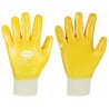 144 Paar AMARILLO STRONGHAND® Handschuhe aus Baumwolle und Nitril in Natur und Gelb, Kategorie 2