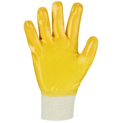 144 Paar AMARILLO STRONGHAND® Handschuhe aus Baumwolle und Nitril in Natur und Gelb, Kategorie 2