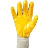 144 Paar GELBSTAR STRONGHAND® Nitrilhandschuhe aus Baumwolle und Trikot in Gelb, Kategorie 2