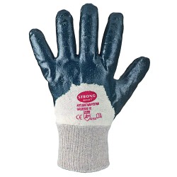 144 Paar NAVYSTAR STRONGHAND® Handschuhe aus Baumwolle/Nitril in Blau, Kat 2