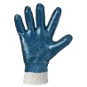 144 Paar Mariner Stronghand Baumwollhandschuhe mit Nitrilbeschichtung in Blau, Kategorie 2