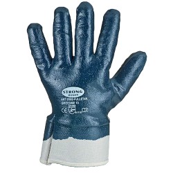 144 Paar FULLSTAR STRONGHAND® Handschuhe aus Baumwolle und Jersey mit Nitril-Beschichtung, blau, Kategorie 2