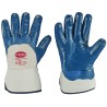 144 Paar BLAUSTAR STRONGHAND® Arbeitshandschuhe aus Baumwolle und Jersey mit Nitril-Beschichtung in Blau, Kat 2