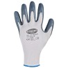 240 Paar WUHAN STRONGHAND® Handschuhe aus Polyester/Nitril, weiss/grau, Kategorie 2