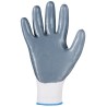 240 Paar WUHAN STRONGHAND® Handschuhe aus Polyester/Nitril, weiss/grau, Kategorie 2