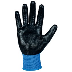 120 Paar PROFILGRIP STRONGHAND® Handschuhe, Polyester/Nitril, blau/schwarz, Kategorie 2