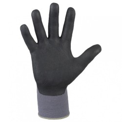 120 Paar BATAN STRONGHAND® Handschuhe aus Polyamid und Elasthan mit Nitrilschaum, grau/schwarz, Kat 2