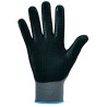 120 Paar HANDAN STRONGHAND® Arbeitshandschuhe aus Polyamid und Elasthan mit Nitrilschaum in Grau/Schwarz, Kategorie 2