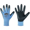 120 Paar HANTING STRONGHAND® Handschuhe aus Polyester und Elasthan mit Nitrilschaumbeschichtung in Blau/Schwarz, Kat
