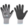 144 Paar NIFOA FLEX STRONGHAND® Arbeitshandschuhe aus Polyamid und Elastan mit Nitrilschaumbeschichtung, grau/schwarz