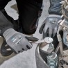 144 Paar NIFOA FLEX STRONGHAND® Arbeitshandschuhe aus Polyamid und Elastan mit Nitrilschaumbeschichtung, grau/schwarz