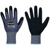 144 Paar ATLANTA STRONGHAND® Handschuhe aus Polyamid und Elasthan mit Nitrilschaum-Beschichtung, grau/schwarz, Kat 2