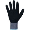 144 Paar ATLANTA STRONGHAND® Handschuhe aus Polyamid und Elasthan mit Nitrilschaum-Beschichtung, grau/schwarz, Kat 2