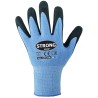 144 Paar PORTLAND STRONGHAND® Handschuhe aus Polyester und Elasthan mit Nitrilschaum, blau/schwarz, Kat 2