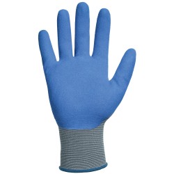 144 Paar Blue Mountains Stronghand® Handschuhe aus Polyamid und Nitrilschaum in Grau/Blau, Kat 2