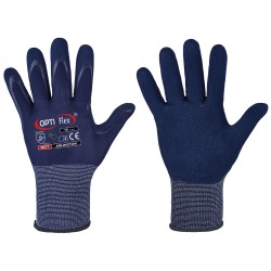 60 Paar Arlington Optiflex Handschuhe aus Polyamid mit Nitrilschaum in Blau, Kategorie 2, labs konform