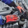 120 Paar PRECISOR STRONGHAND® Handschuhe aus Polyamid/Elasthan mit Nitrilschaum-Beschichtung, rot/schwarz, Kat 2
