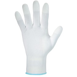 240 Paar YUMEN STRONGHAND® Handschuhe aus Polyamid (Nylon) mit PU-Beschichtung, weiss, Kategorie 2