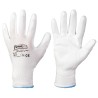 240 Paar Goodjob® Grip-Handschuhe aus Polyester/PU in Weiss, Kategorie 2