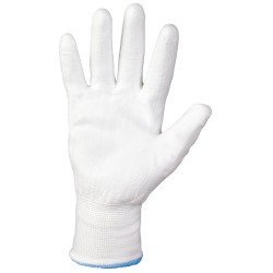 240 Paar Goodjob® Grip-Handschuhe aus Polyester/PU in Weiss, Kategorie 2