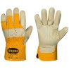 120 Paar STRONGHAND® Handschuhe aus Schweins-Vollleder in Bisquit Beige/Gelb, Schutzklasse CAT 2