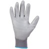 240 Paar Goodjob Handschuhe aus Polyester mit PU-Beschichtung, grau, Kategorie 2