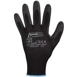 240 Paar GOODJOB® Handschuhe, Polyester/PU, schwarz, kat 2