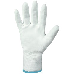 240 Paar Stronghand® Classic Beijing Handschuhe aus Polyamid (Nylon) mit PU-Beschichtung in Weiss, Kat 2