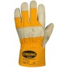 120 Paar STRONGHAND® Handschuhe aus Schweins-Vollleder in Bisquit Beige/Gelb, Schutzklasse CAT 2