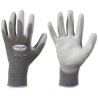 240 Paar Stronghand® Classic Handschuhe aus Polyamid (Nylon) mit PU-Beschichtung in Grau, Kategorie 2
