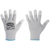 120 Paar YUMEN STRONGHAND® ESD-Handschuhe aus Polyamid (Nylon) in Grau/Weiss, Kategorie 2