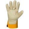120 Paar STRONGHAND® Handschuhe aus Schweins-Vollleder in Bisquit Beige/Gelb, Schutzklasse CAT 2