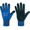 120 Paar YANTA OPTI FLEX® Handschuhe aus Polyamid (Nylon) mit PU-Beschichtung, dunkelblau/schwarz, Kat 2