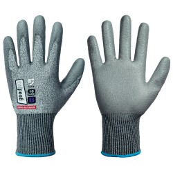 60 Paar BURBANK GOODJOB® Handschuhe mit Level B Schnittschutz, PU-Beschichtung, grau, Kat 2