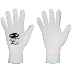 60 Paar LESHAN STRONGHAND® Schnittschutzhandschuhe, PU-Beschichtung, weiss, Sicherheitslevel B, Kategorie 2